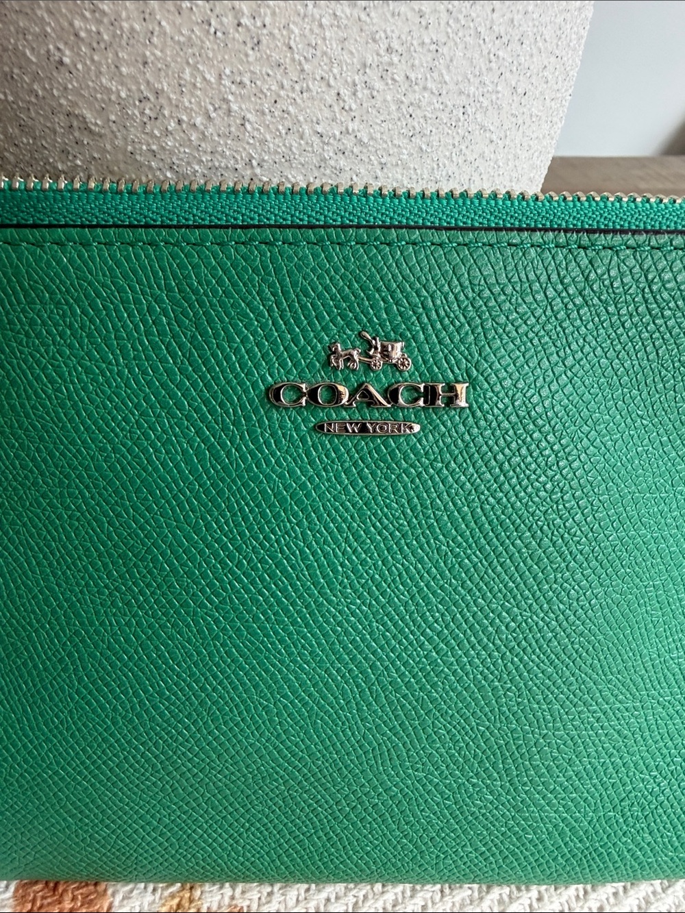 Coach Green Leather Chain Strap Crossbody - Picture 4 of 9